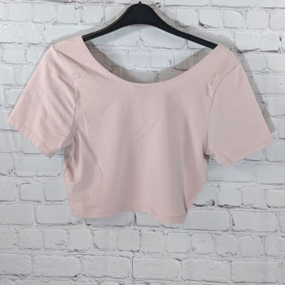Topshop | Dusty Pink Short Sleeve Crop Top NWT - Picture 5 of 5